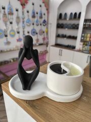 DÜŞÜNEN BİBLO YİN YANG MUM SETİ