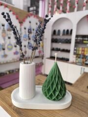 İKİLİ SET VAZO MUM