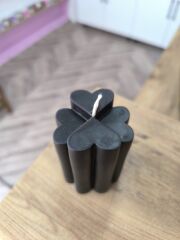 YONCA KALP DESENLİ DEKORATİF MUM