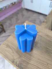 YONCA KALP DESENLİ DEKORATİF MUM