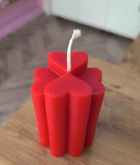 YONCA KALP DESENLİ DEKORATİF MUM