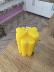 YONCA KALP DESENLİ DEKORATİF MUM