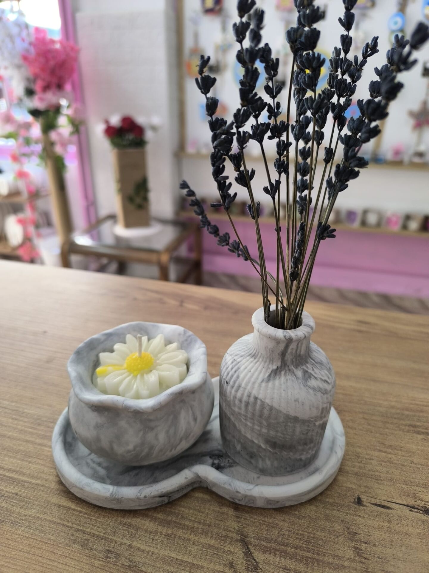 MERMER DESENLİ VAZO SET