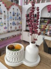 desenli saksı set 2