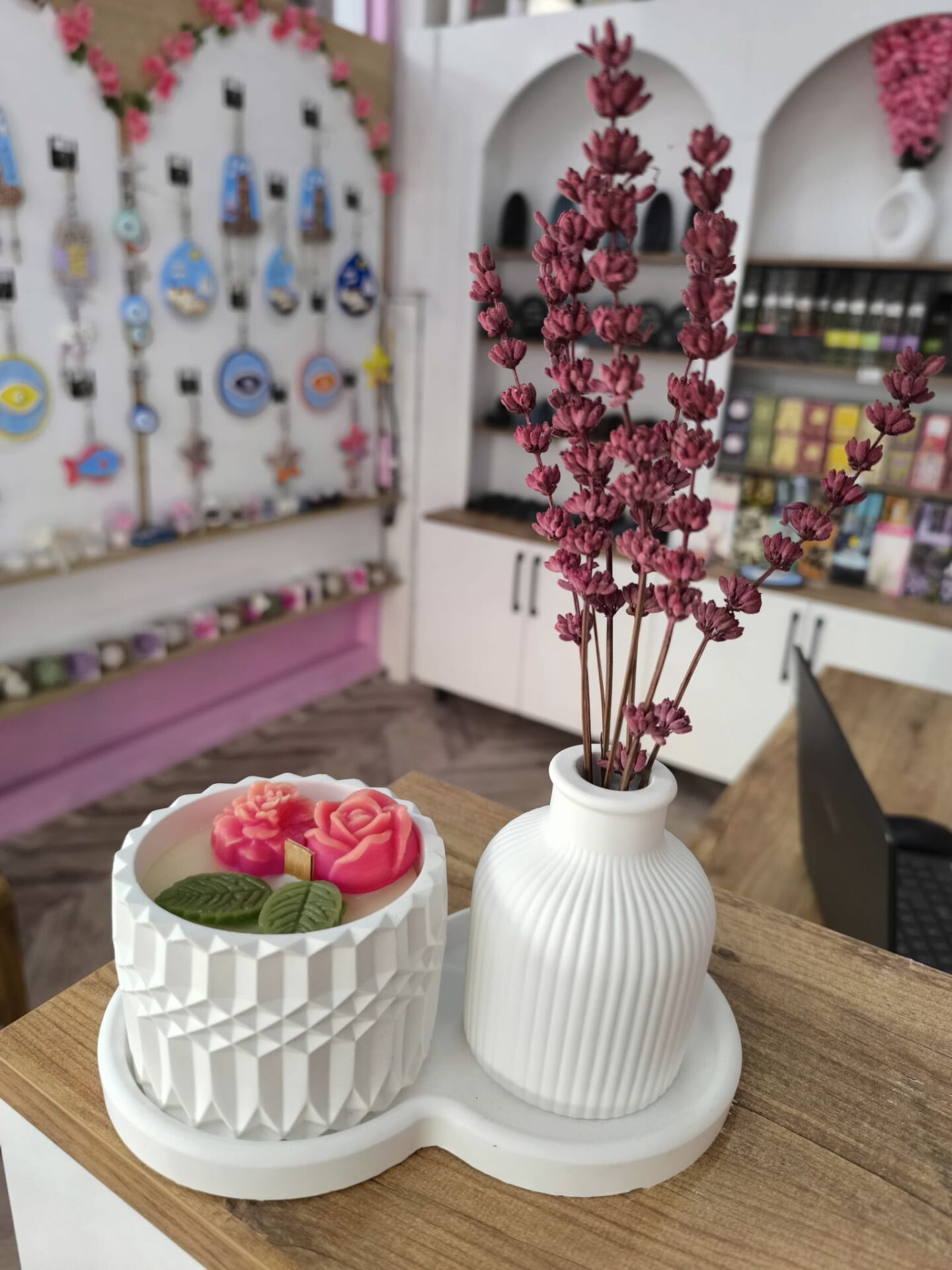 desenli saksı set 2