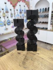 Zig Zag ikili dekoratif mum